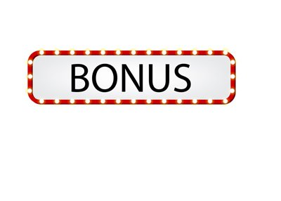Online Casino Bonus - Flashing sign.