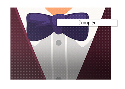 The meaning of croupier is explained.  Who is he/she in the casino world?