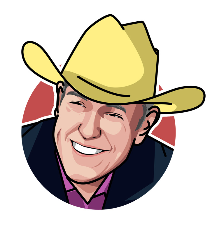 Art piece. Doyle Brunson. Poker player. Illustration. Drawing.