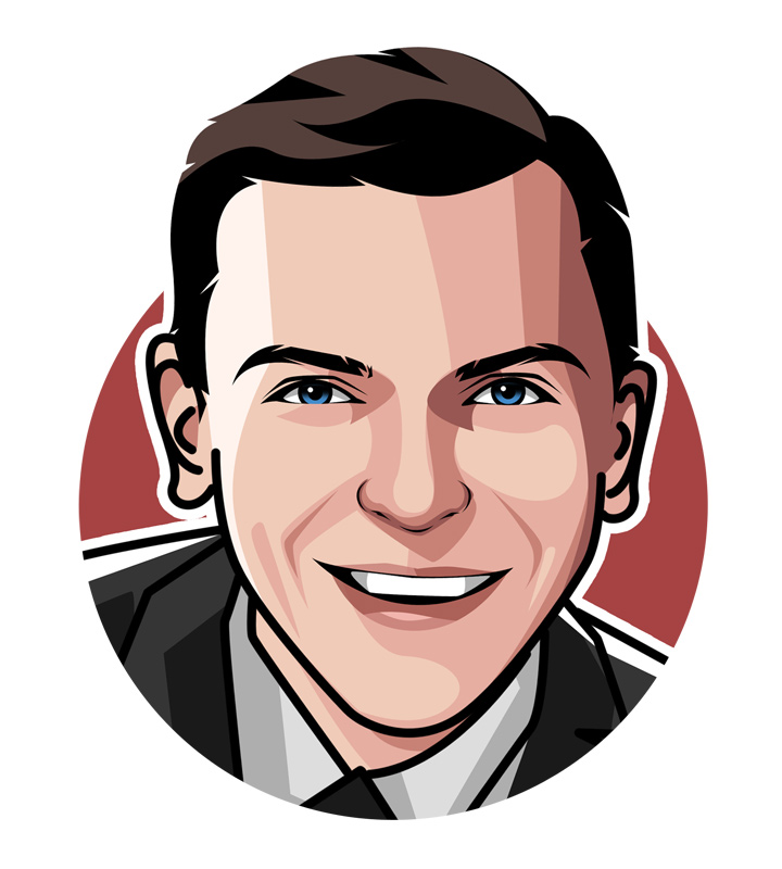 The profile drawing of the Las Vegas icon - Frank Sinatra.  Illustration.  Art.