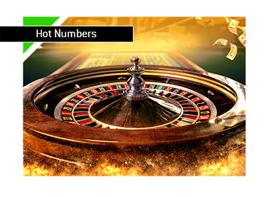 Gamblers Fallacy - Roulette table - Hot numbers - Illustration.