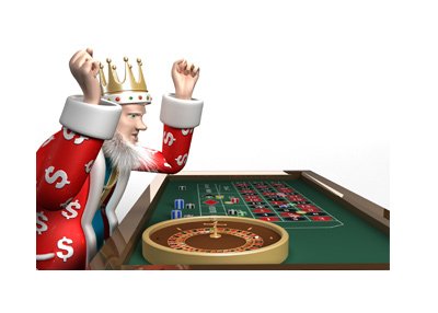 The King is showing excitement during his recent win at the roulette table.