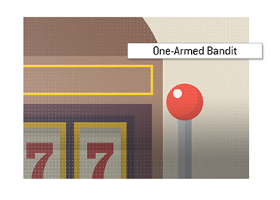 THe origin of the term One-Armed Bandit - Illustration.