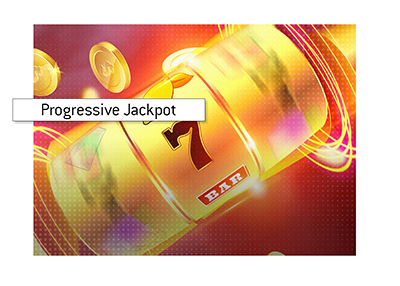 The progressive slots record.  Illustration.