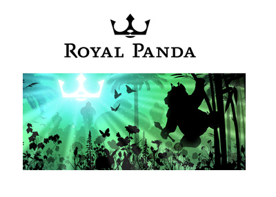 The Royal Panda - Logo and jungle themed graphic.