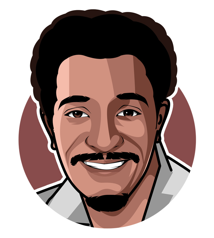 Sammy Davis Jr. profile drawing.  Art.  Illustration.  Avatar.  Mister Show Business.