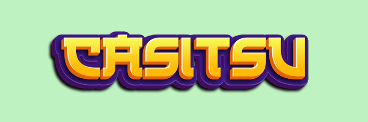 Casitsu Casino logo / branding. Green background.
