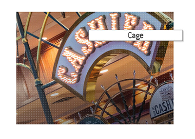 The King explains the meaning of the term Cage when it comes to land casinos.  What is it?